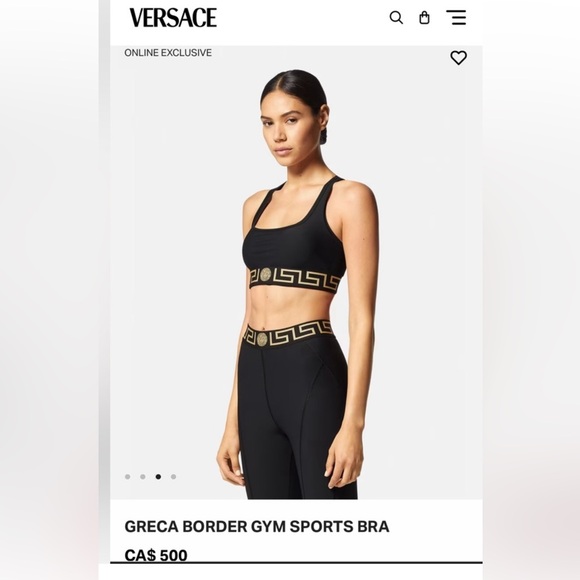 Versace Greca Racerback Sport Bra - Picture 12 of 13